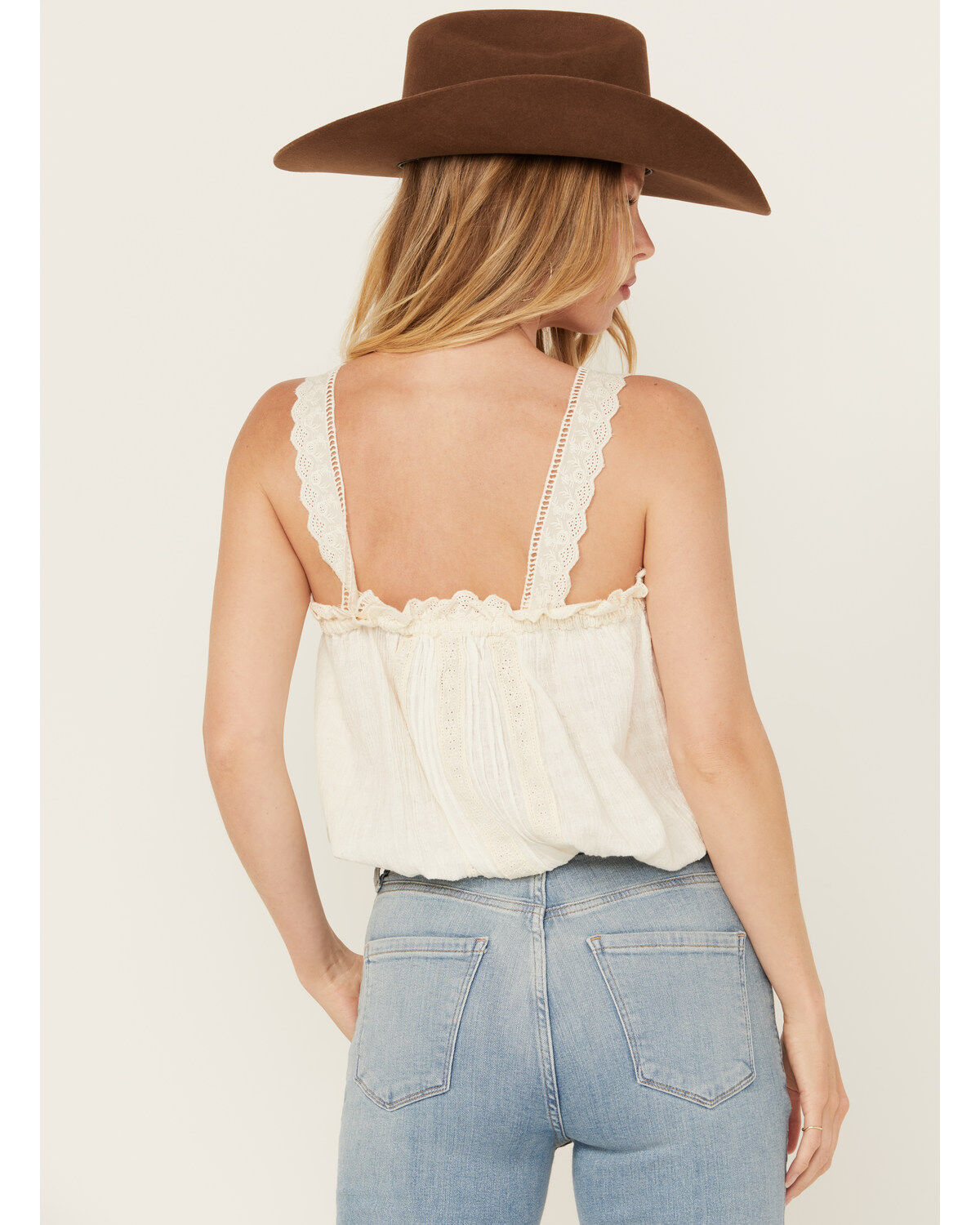Image #4 - Free People Women's Because Of You Tank Top, Ivory, hi-res