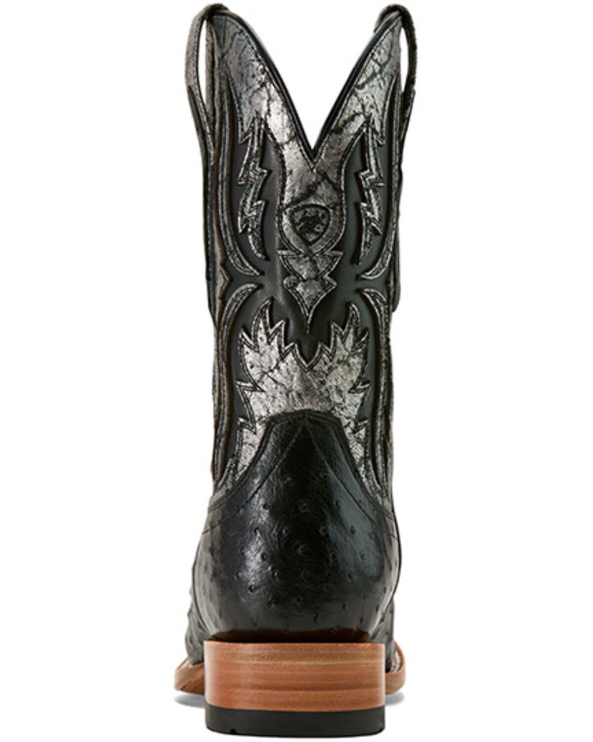 Image #3 - Ariat Men's Drifter Exotic Ostrich Western Boots - Broad Square Toe, Black, hi-res