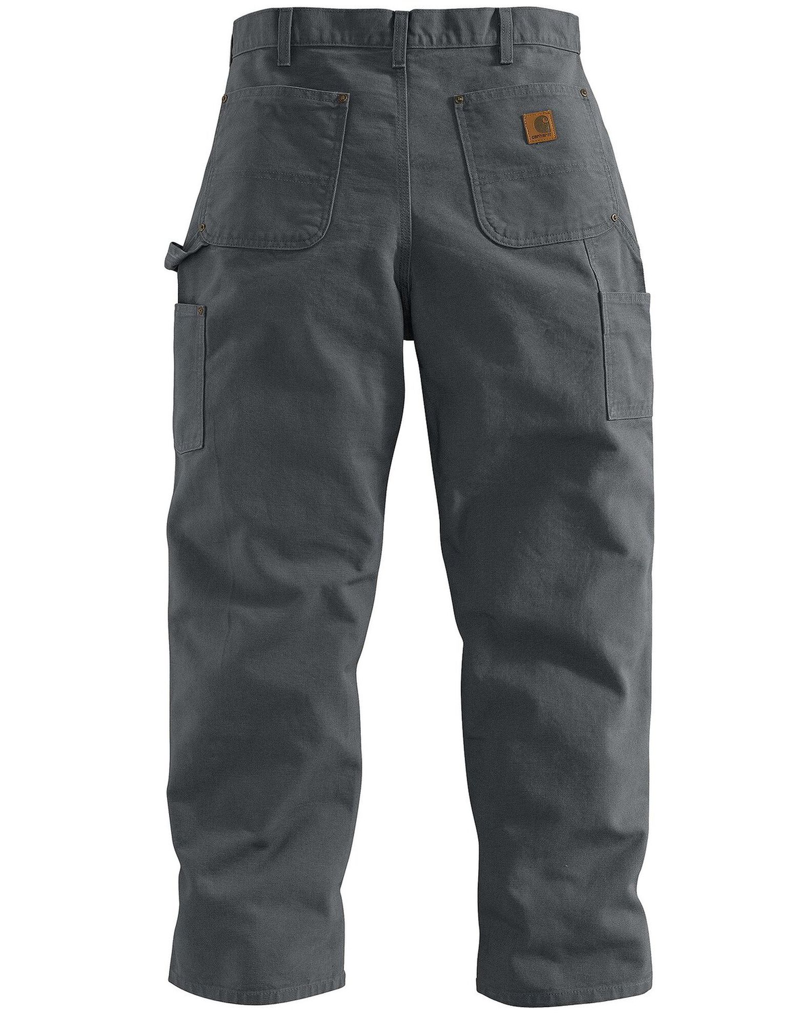 Carhartt Pants: Mens Double Front Canvas Work Dungaree B195TAN