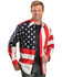 Image #1 - Scully Men's American Flag Western Shirt, , hi-res