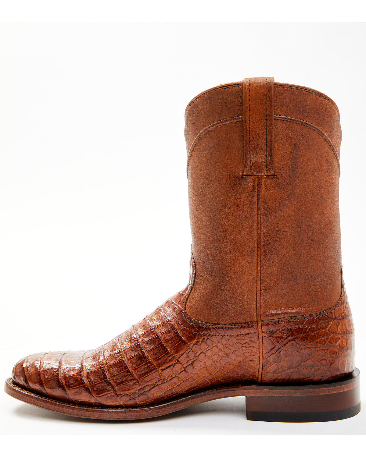 Image #3 - Cody James Black 1978® Men's Carmen Exotic Caiman Belly Roper Boots - Round Toe, Cognac, hi-res