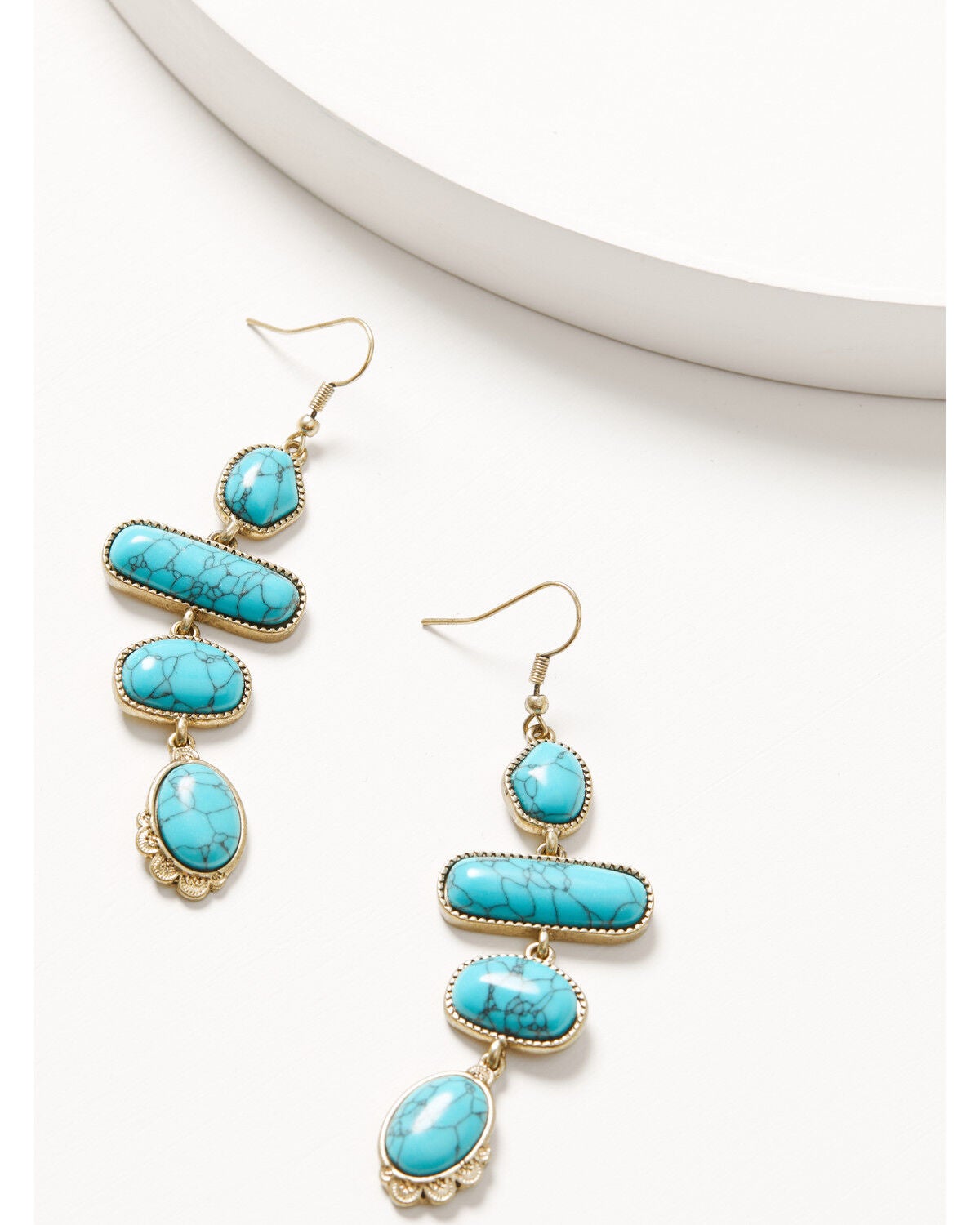 Image #1 - Shyanne Women's Golden Skyland Statement Earrings, Gold, hi-res