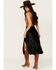 Image #3 - Shyanne Women's Velvet Skirt, Black, hi-res