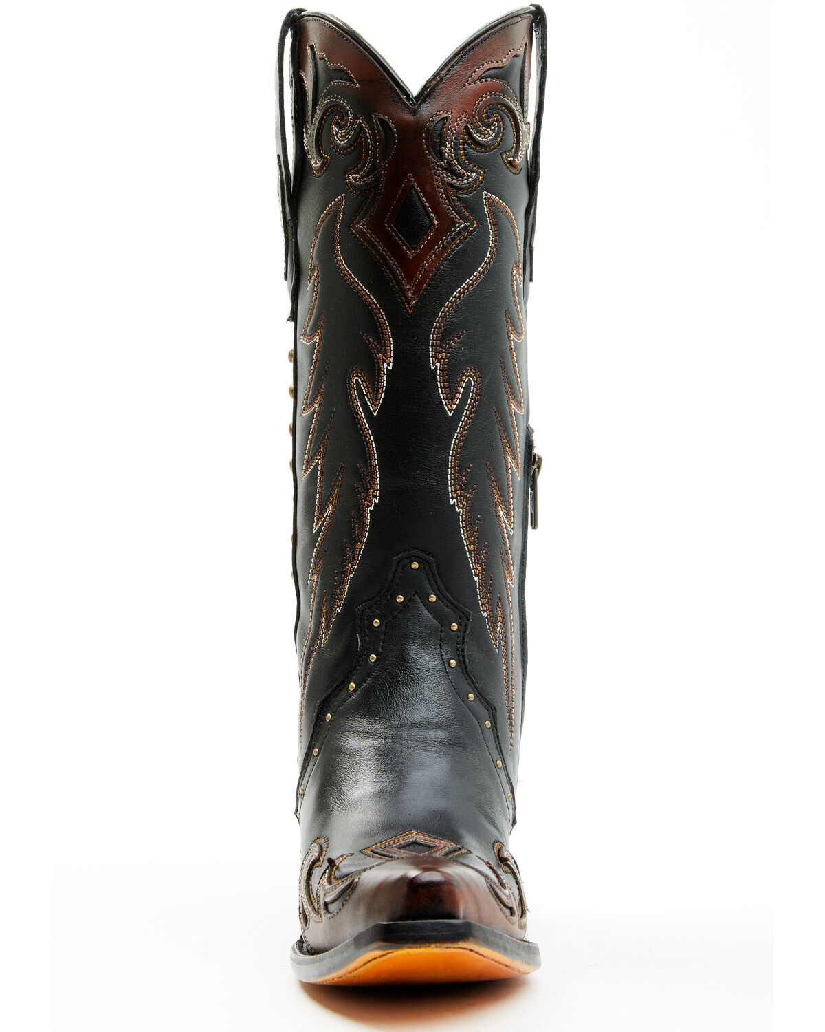 Image #4 - Corral Women's Triad Studded Western Boots - Snip Toe, Black, hi-res