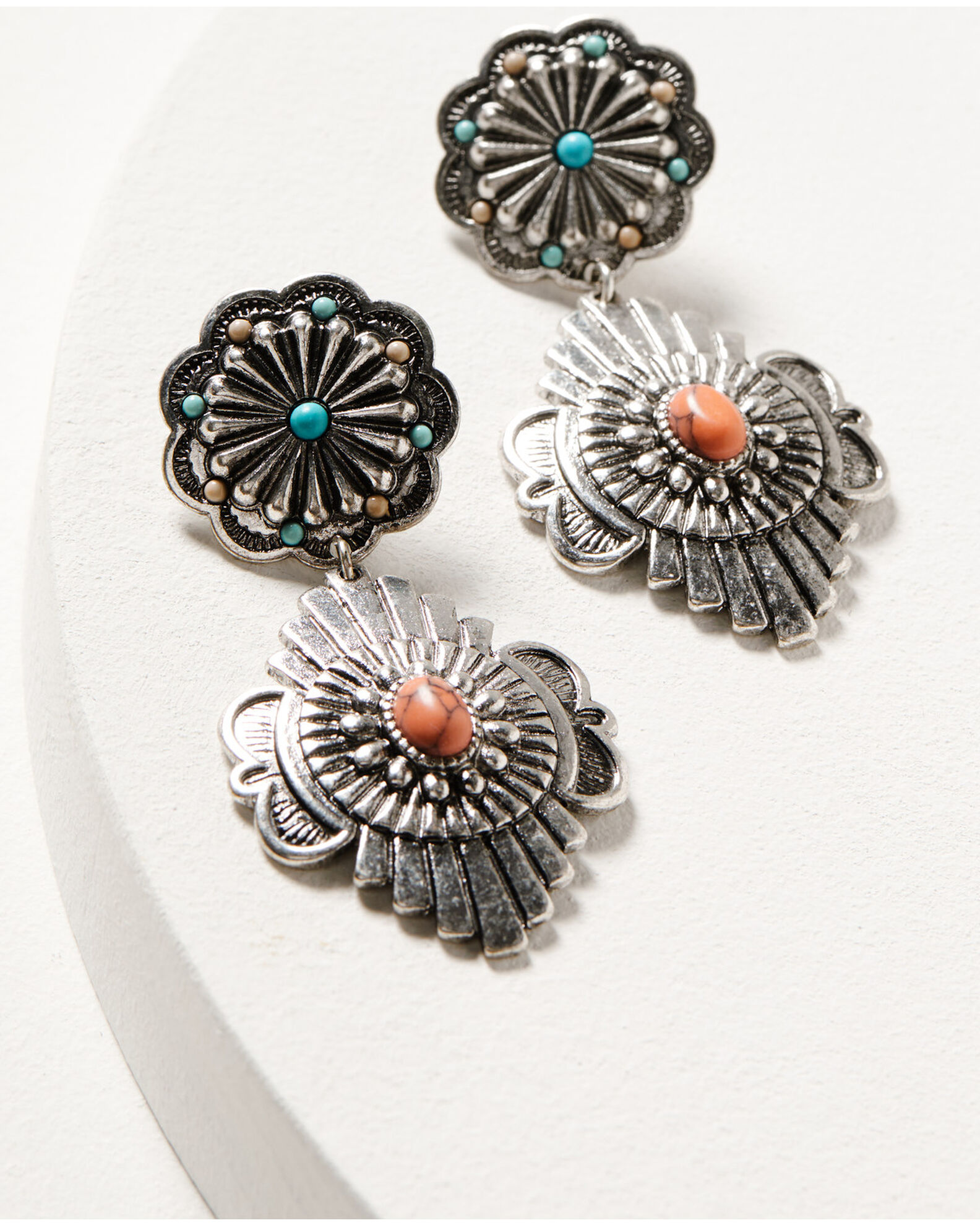 Shyanne Women's Wildflower Bloom Concho Earrings