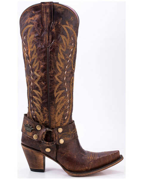 Image #3 - Junk Gypsy by Lane Women's Vagabond Harness Western Boots - Snip Toe, , hi-res