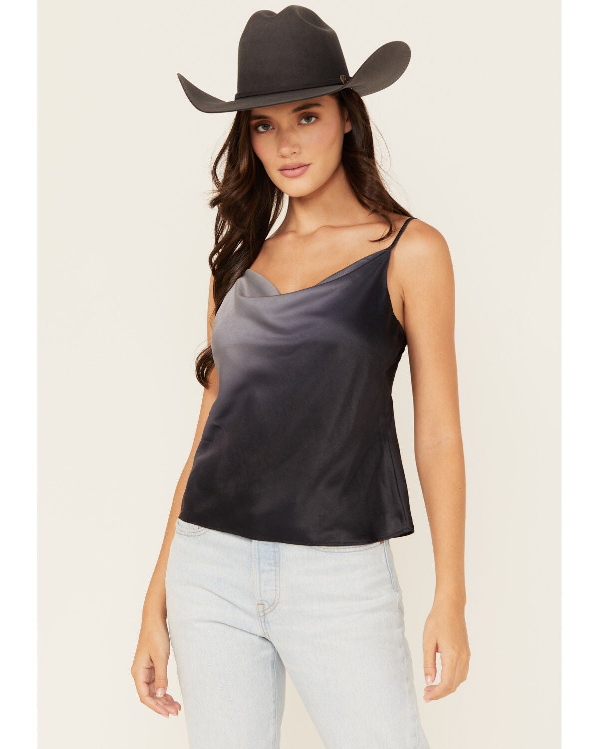 Revel Women's Metallic Cami, Silver, hi-res