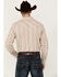 Image #4 - Cody James Men's Tough Guy Dobby Striped Print Long Sleeve Snap Western Shirt, Cream, hi-res