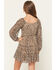 Image #4 - Sugar California Leopard Print Long Sleeve Dress, Leopard, hi-res