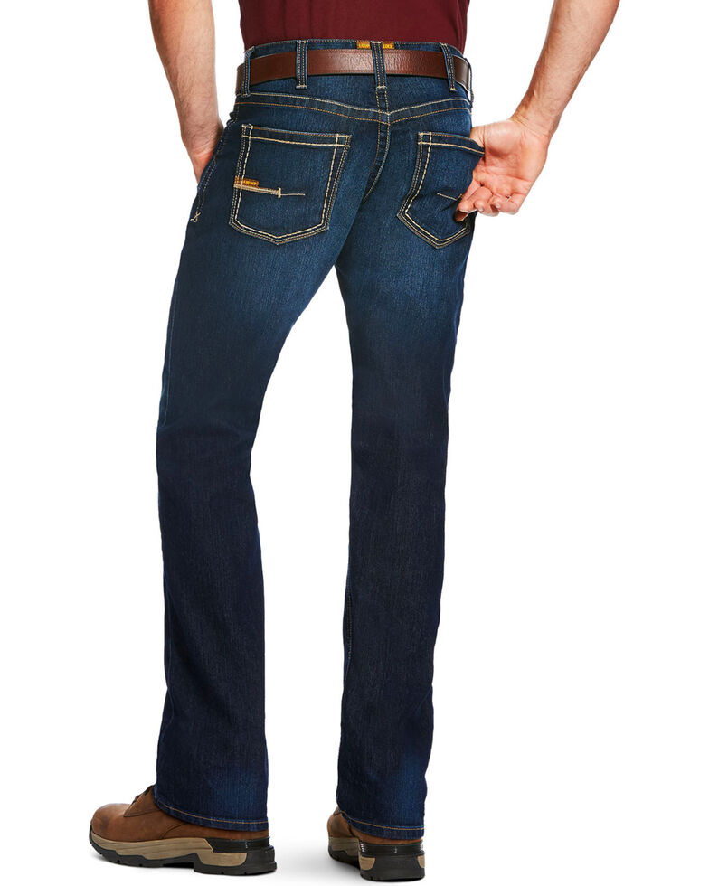 Ariat Men's Rebar M4 Edge Low Rise Maritime Wash Jeans - Boot Cut ...