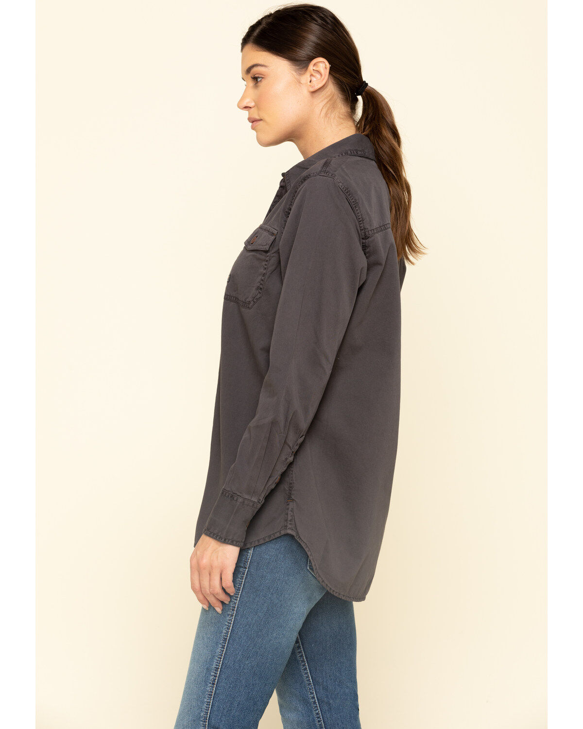 Image #3 - Ariat Women's Rebar Washed Twill Long Sleeve Work Shirt, , hi-res
