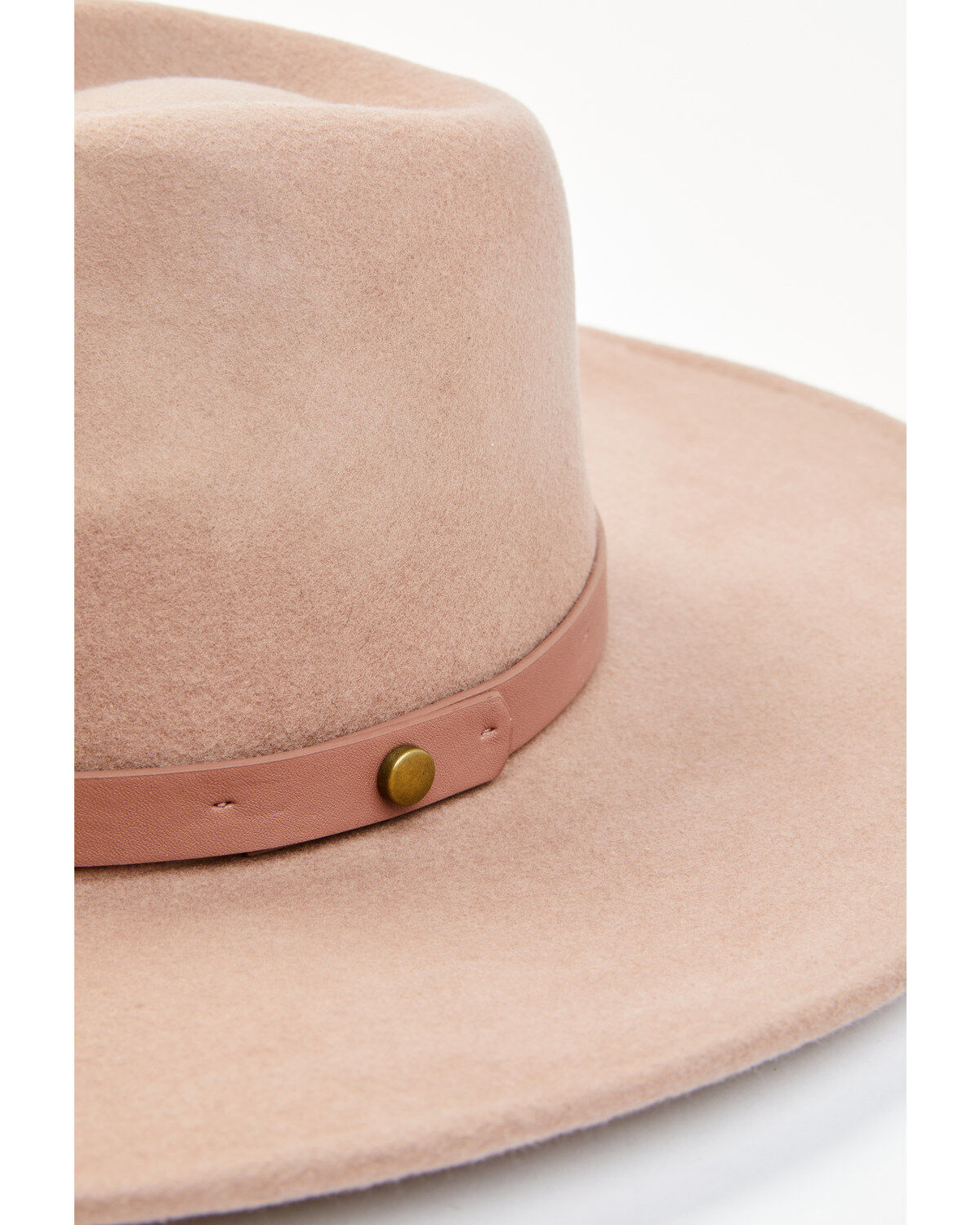Image #2 - Shyanne Women's Blush Wide Brim Wool Felt Fedora Hat , Blush, hi-res