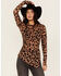 Image #1 - Free People Women's Something Extra Leopard Print Long Sleeve Tunic Top, Brown, hi-res