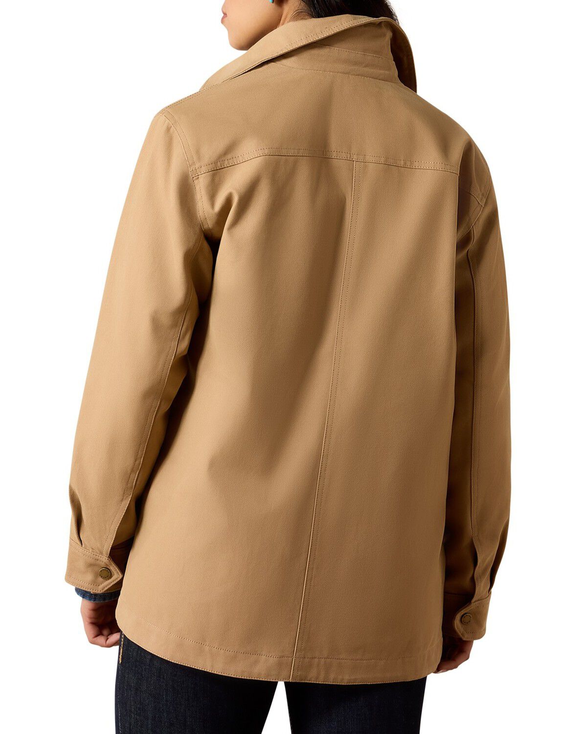 Image #2 - Ariat Women's Western Canvas Concealed Carry Chore Jacket, Beige, hi-res