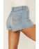 Idyllwind Women's High Risin' Wichita Wash Raw Edge Hem Denim Shorts, Super Light Wash, hi-res