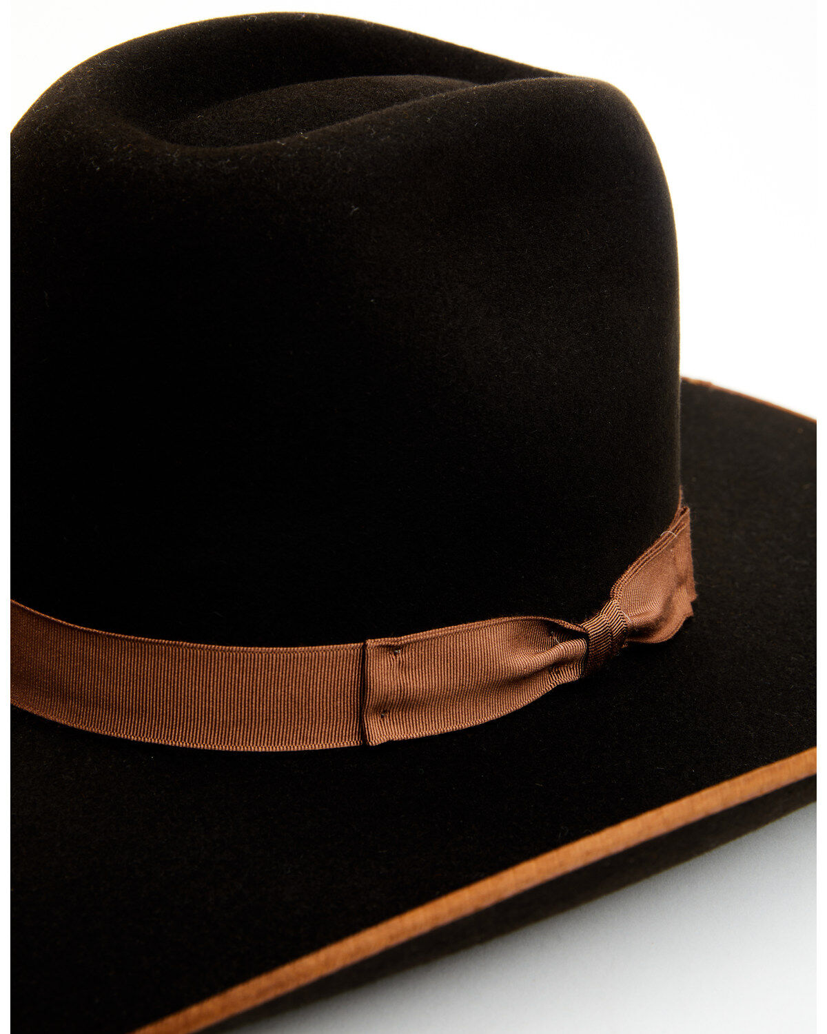 Image #2 - Serratelli 6X Felt Cowboy Hat, Brown, hi-res