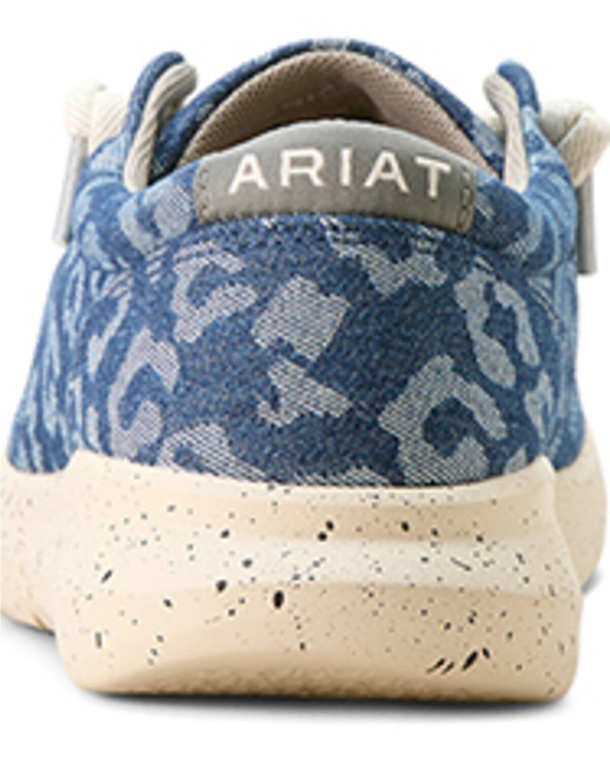 Image #3 - Ariat Women's Hilo Denim Leopard Print Casual Shoes - Moc Toe, Blue, hi-res