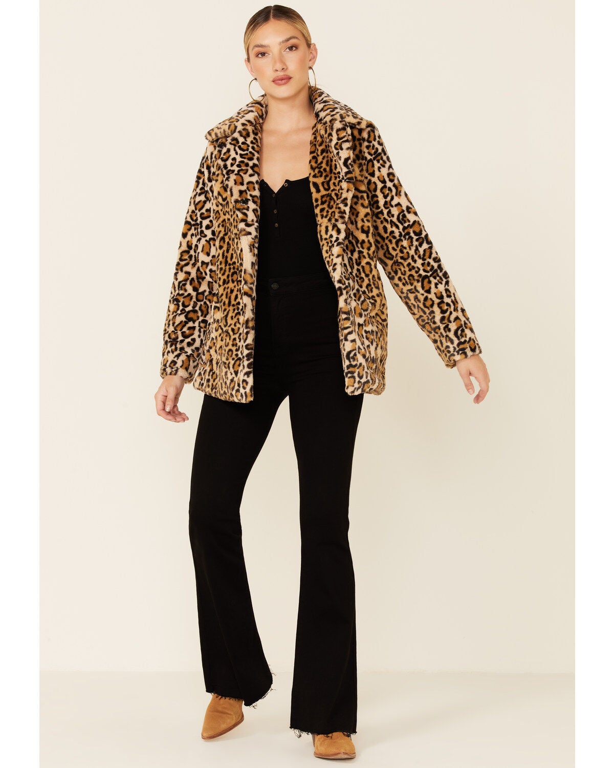 cheetah print fluffy jacket
