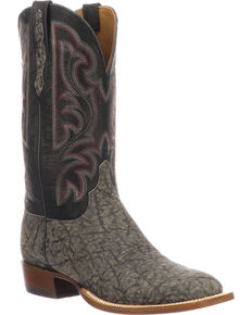 lucchese elephant boots square toe