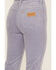 Image #4 - Wrangler Women's Wild West High Rise Corduroy Straight Jean, Blue, hi-res