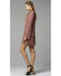 Image #2 - Glam Women's Rust Floral Cut Out Trapeze Dress , , hi-res