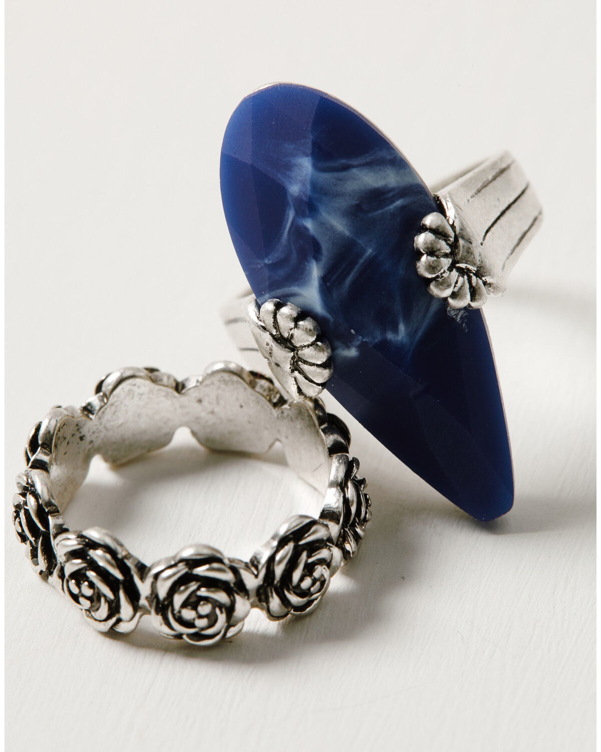 Image #4 - Lainey Wilson Women's Ring Set - 4 Piece, Silver, hi-res