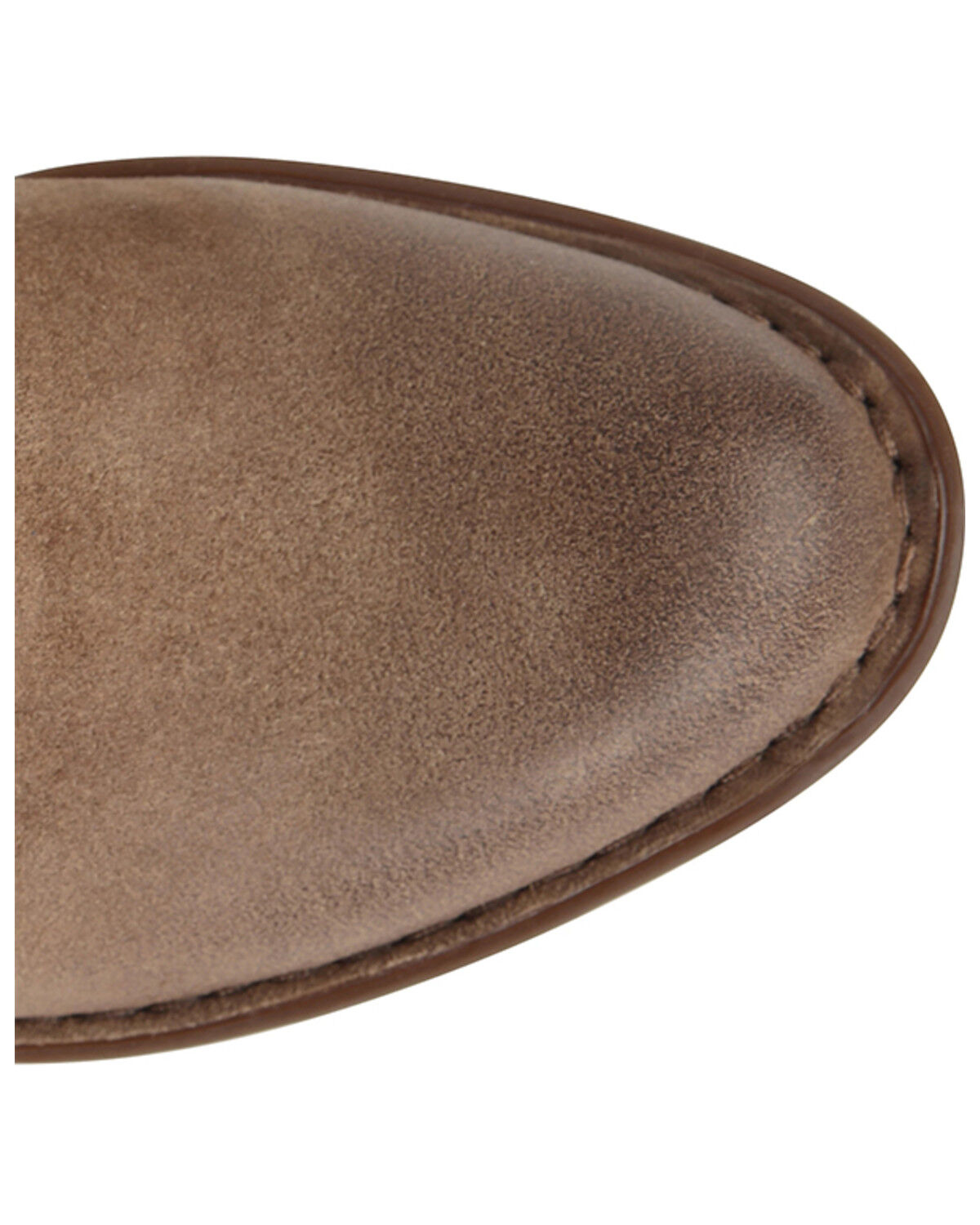 Born Women's Distressed Taupe Kerri Full-Grain Fashion Bootie - Round Toe