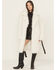 Image #2 - Fornia Women's Leather Tie Faux Fur Coat, White, hi-res