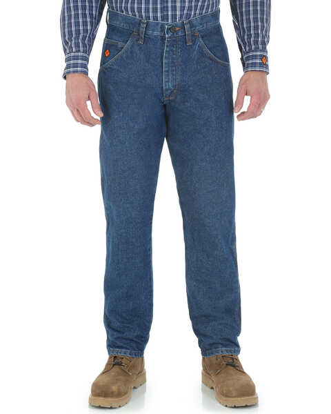 Wrangler Riggs Workwear Men's FR Relaxed Fit Jeans, Indigo, hi-res