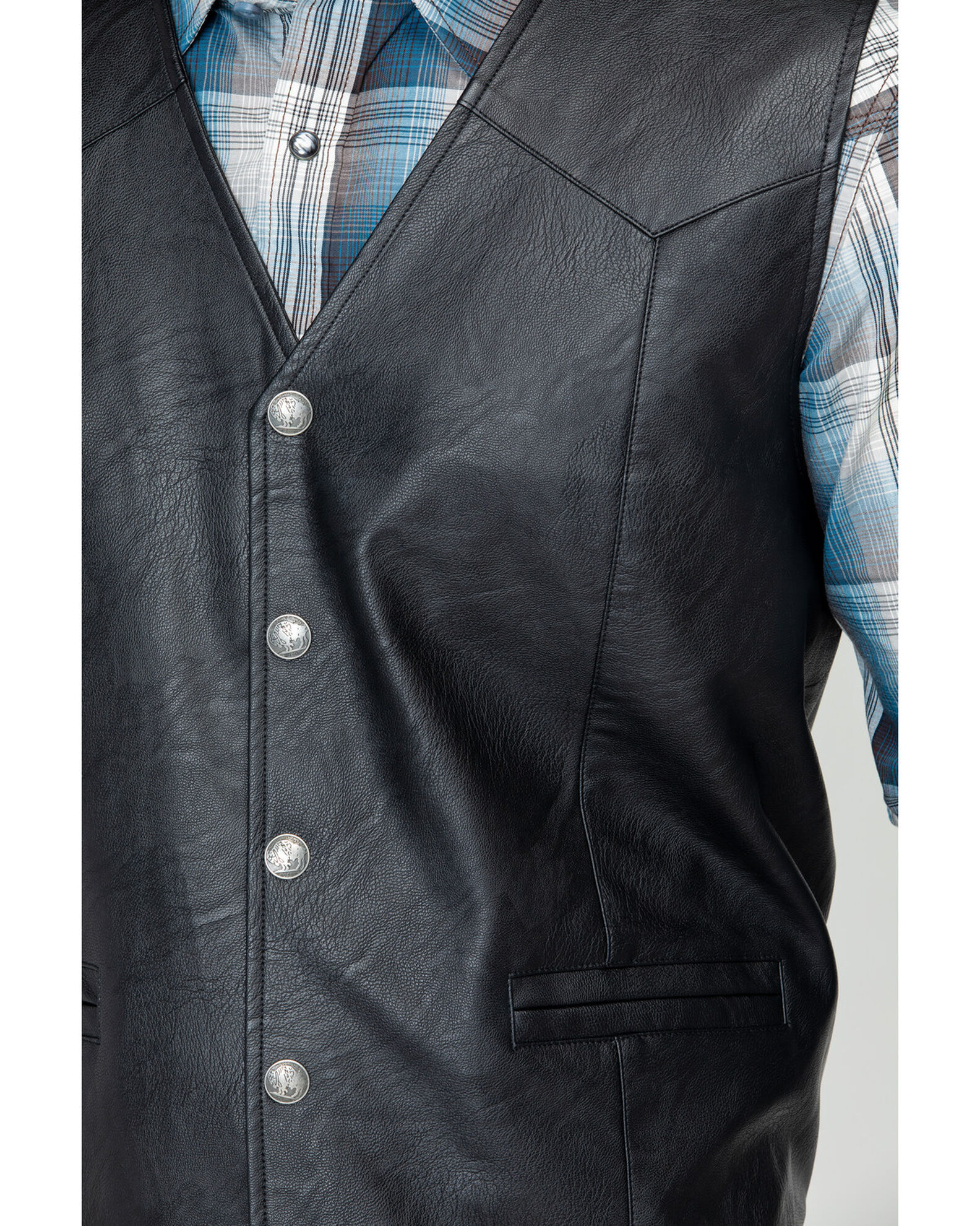 Image #4 - Cody James Men's Deadwood Vest, Black, hi-res