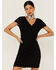 Panhandle Women's Scalloped Lace Bodycon Dress, Black, hi-res