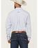 Image #4 - Ariat Men's Dayne Mini Striped Long Sleeve Western Shirt, Blue, hi-res