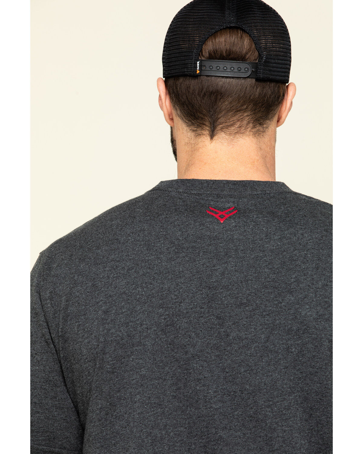 Image #5 - Hawx Men's Gray Back Logo Graphic Work T-Shirt , , hi-res