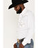Image #2 - Rock 47 By Wrangler Men's Embroidered Long Sleeve Snap Western Shirt , White, hi-res