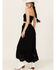 Image #3 - Beyond The Radar Women's Eyelet Midi Skirt, Black, hi-res