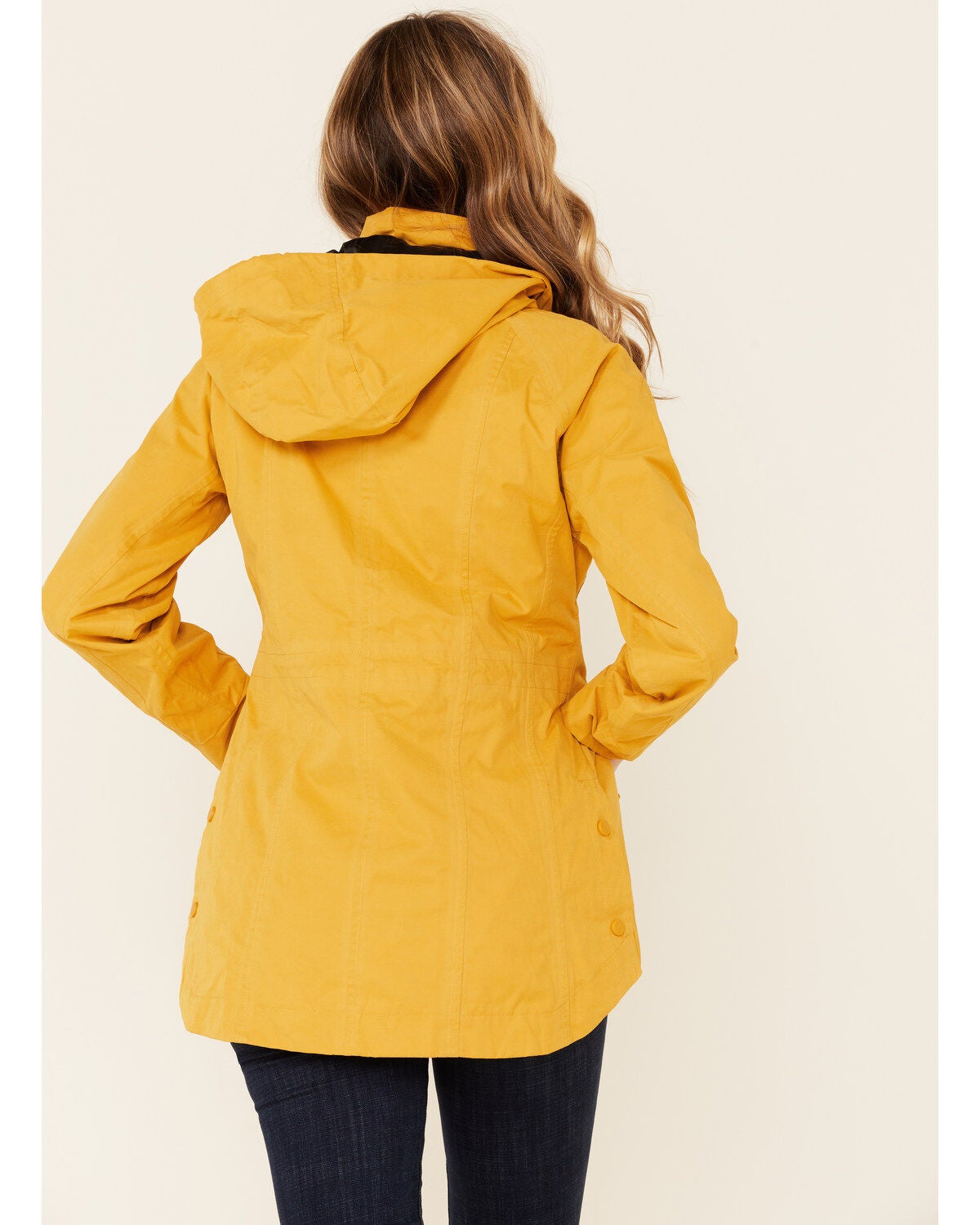 mustard raincoat