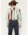 Image #4 - RANK 45&reg; Men's Georgia Line Southwestern Stripe Print Long Sleeve Button-Down Stretch Western Shirt, Ivory, hi-res