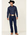 Image #1 - Wrangler Men's 13MWZ Prewashed Regular Fit Jeans - Tall, Indigo, hi-res
