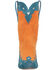 Image #4 - Dingo Women's Spicy Underlay Suede Leather Western Booties - Snip Toe, Orange, hi-res