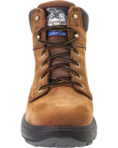 Image #4 - Georgia Men's Lace Up FLXpoint Waterproof Work Boots, Brown, hi-res