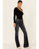 Image #1 - Shyanne Women's Geometric Embroidered Pocket Bootcut Jeans, , hi-res