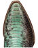 Image #6 - Dan Post Women's Sunset Rider Exotic Python Western Boots - Snip Toe, Black/turquoise, hi-res