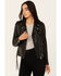 Mauritius Leather Women's Embellished Stars Leather Moto Jacket, Black, hi-res