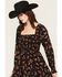 Image #2 - Saltwater Luxe Women's Ralph Floral Print Long Sleeve Mini Dress, Black, hi-res