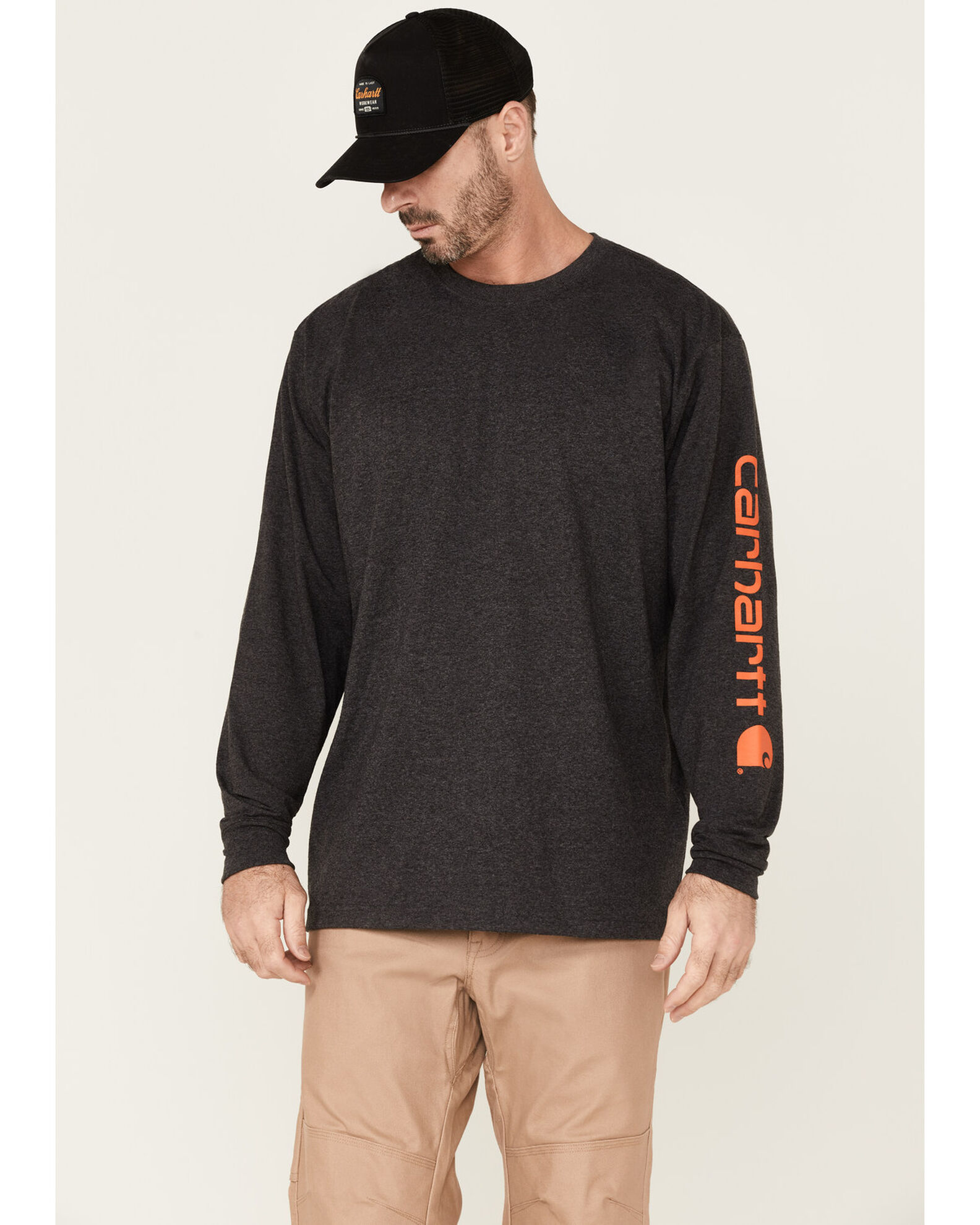 Carhartt Men s Loose Fit Heavyweight Long Sleeve Logo Graphic Work