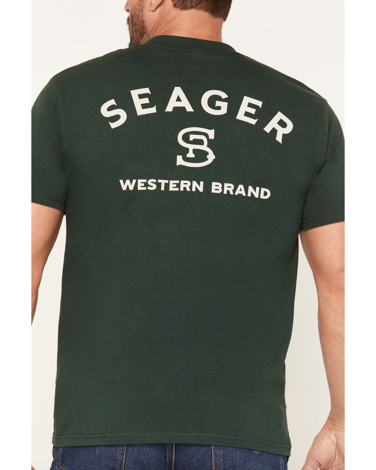 Image #3 - Seager Men's Branded Short Sleeve Graphic T-Shirt, Green, hi-res