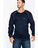 Image #1 - Cinch WRX Men's FR Cotton Long Sleeve Raglan Henley Work Shirt , , hi-res