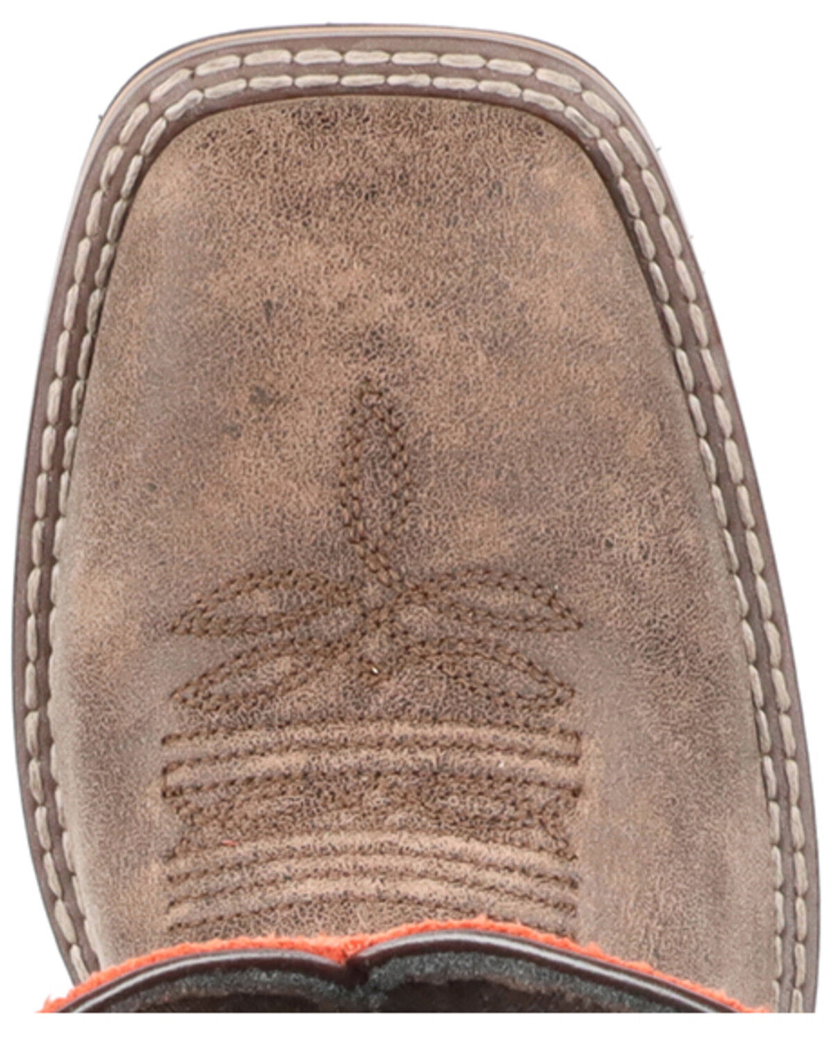 Image #6 - Smoky Mountain Women's Rustic Rider Western Boots - Broad Square Toe, Brown, hi-res