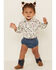 Image #1 - Wrangler Infant Girls' Denim Diaper Cover, Blue, hi-res