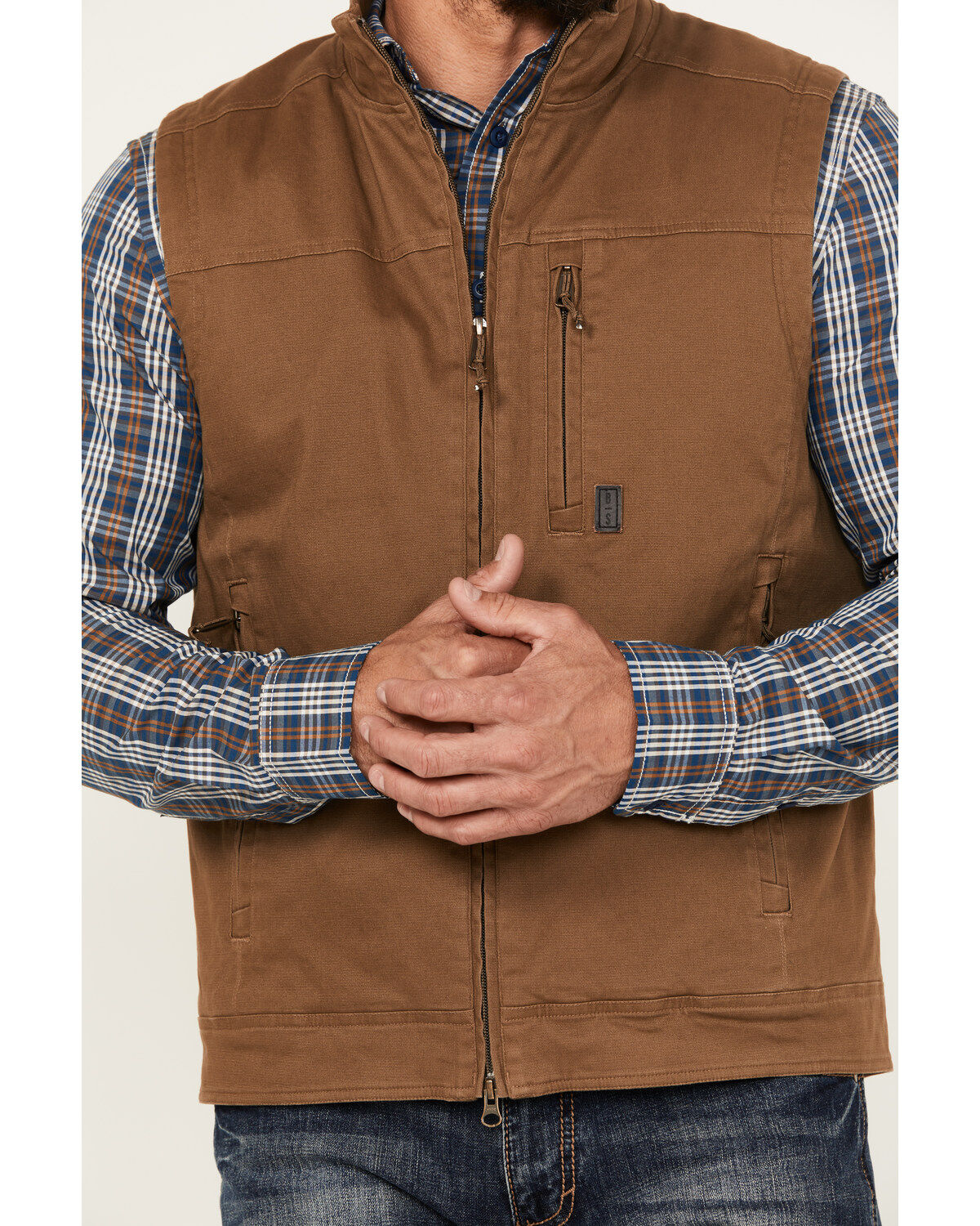 Brothers and Sons Men's Clay Zipper Vest | Boot Barn